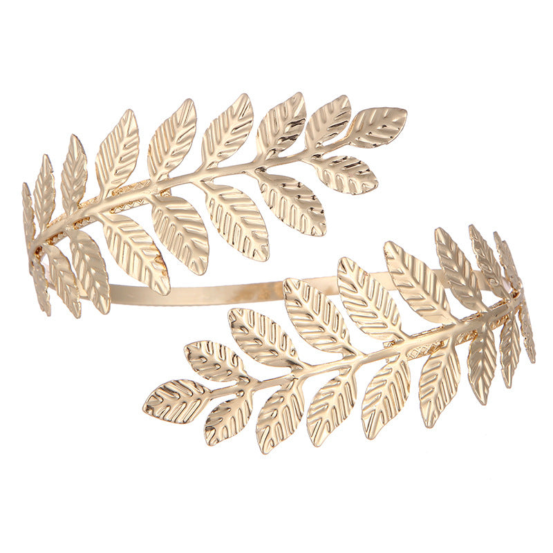 Wholesale Christmas Bride Gold Leaf Tiara Crown Headband
